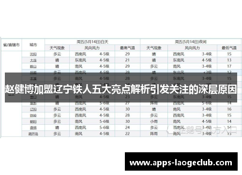 赵健博加盟辽宁铁人五大亮点解析引发关注的深层原因